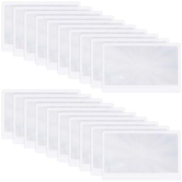 Imagem de SOFPLATE 30 peças de lente Fresnel grande, 3 unidades, marcador de livro, 8,5 x 5,8 cm, retangular, transparente, óptico, página inteira, marcadores para leitura de livros, leitura de joias