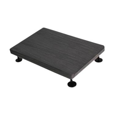 Imagem de BaotyJie Suporte para de estúdio, suporte de mesa para áudio, de madeira resistente e estável para alto-falantes de mesa para monitores de estúdio, Black L