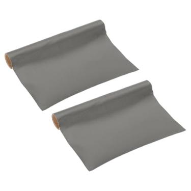 Imagem de PATIKIL Patch de reparo de couro, 2 peças de 20 x 30 cm kit de reparo de fita autoadesiva de vinil para sofás, sofás, bancos, cadeiras, armários, bolsas, cinza escuro