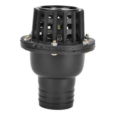 Imagem de QANYEGN Válvula de pé bomba de água, válvula de retenção plana de baixa pressão de PVC preto, válvula de pé de baixa pressão para o chuveiro de máquina de fluido (1.5in) (2in)