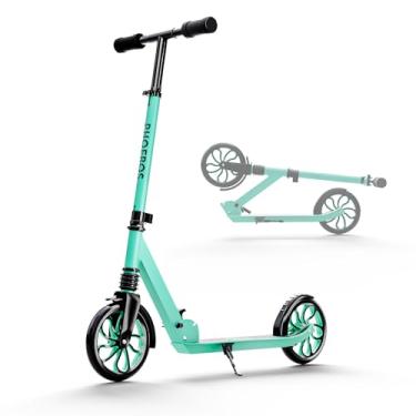 Imagem de PHOEROS Patinete para crianças de 6 a 12 anos, adolescentes e adultos, jovens. Scooter leve de alumínio para adolescentes e adultos, meninos e meninas, com rodas grandes de 20 cm, dobrável, 3 alturas