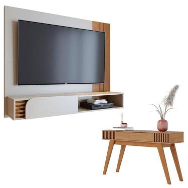 Imagem de Home Suspenso Jurerê 1.6 Off White Matte Freijo Com Aparador Riviera Freijó – Colibri
