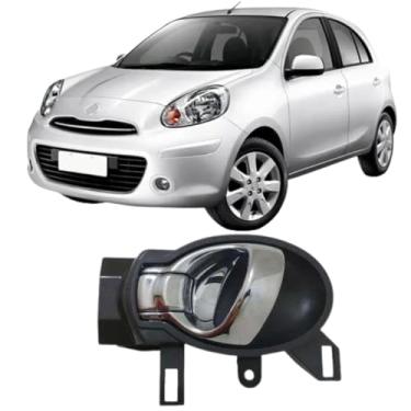 Imagem de Macaneta interna porta cromada LE March Versa 4P 2011 em diante serve dianteira traseira