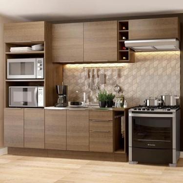 Imagem de Cozinha Completa Madesa Stella 290002 com Armário e Balcão