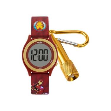 Imagem de Relógio Feminino Condor Infantil Iron Man Vermelho 50m COBJ3572AF/K8R
