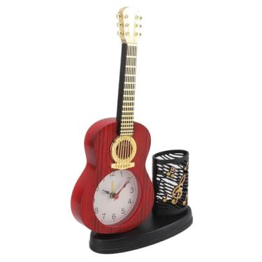 Imagem de Zerodis Relógio de Despertador de Guitarra Clock Relógio Multifuncional Decorativo de Guitarra Com Pen Solder Vintage de Robusto Chinoiserie Decoração de Casa Decoração de Musical