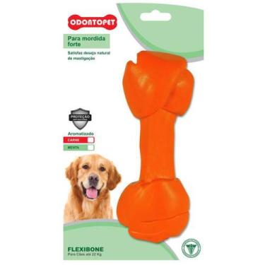 Imagem de Brinquedo Mordedor de Cachorro Osso Super Resistente Odontopet Flexi B