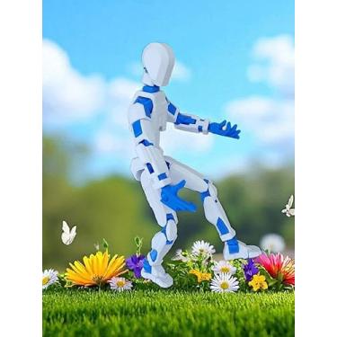 Imagem de Robo Bonec 100% Articulado Dummy 13 Figura de Ação Brinquedo Manequim Presente Infantil 14cm DESMONTADO
