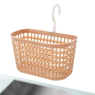 Imagem de Cesta de parede | Organizador de drenagem respirável para pendurar com gancho de rotação de 360 graus, cesta suspensa de ralo e armazenamento para frutas, banheiro e cozinha utensílios domésticos