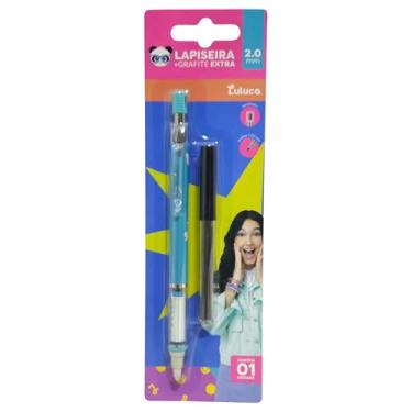 Imagem de Lapiseira Luluca 2.0mm com Grafite Extra, Ponta de Metal, Escrita Suave e Confortável (Azul)
