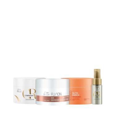 Imagem de Wella Cronograma Fusion 150ml + Enrich 150ml + Oil 150ml + Oleo Light 