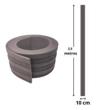 Imagem de Painel Ripado Decorativo Quarto Eva Autocolante 10Cm - 2,5M - Nova Mol