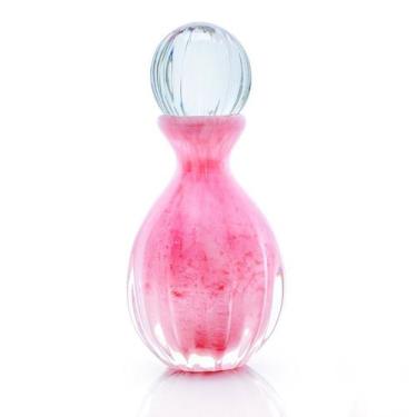 Imagem de Garrafa Em Cristal Murano Rosa - São Marcos 20cm