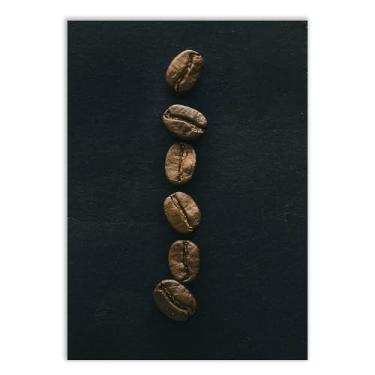 Imagem de Placa Decorativa Café Foto Cozinha Grãos Mesa Decoração Poster Quarto Sala