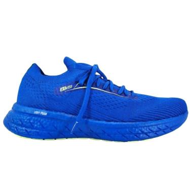 Imagem de Tênis Esportivo Azul Caminhada Academia Corrida Amortecedor