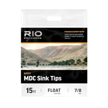 Imagem de RIO Products Linha de pesca com mosca MDC Tip, pontas de pia de densidade progressiva, laços codificados por cores, rotação suave e controle de profundidade, 12 pés #9+ S3/S5