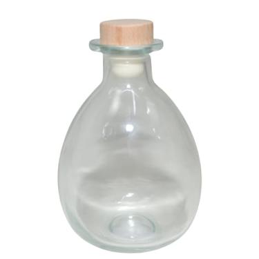 Imagem de Garrafa Decorativa de Vidro C/Tampa de Madeira 370ml (01 unidade)