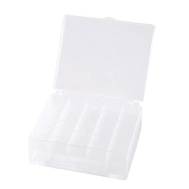 Imagem de Fenteer Caixa de Bobina Caixa de Bobina Prática para Máquina de Costura Acessórios Organizador de Linha Proteção Suporte de Carretel Bobinas de Carretéis