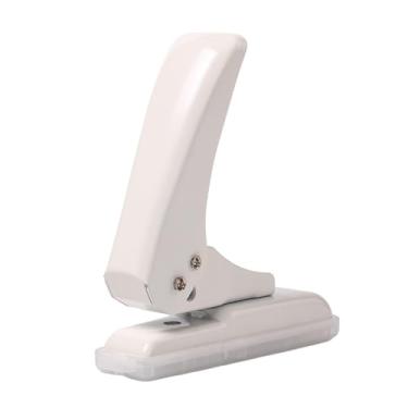 Imagem de Punto de orifício único, perfurador de círculo de papel, 40 folhas Capacidade de soco para A4 A5 B5 Notebook Diário do Diário de Scrapbook Agenda Agenda Agenda Greeting Card (Branco)