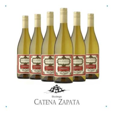 Imagem de Vinho Branco Argentino Alamos Chardonnay 750ml Caixa com 6