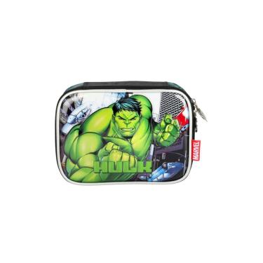 Imagem de Estojo Escolar Box Quadrado Avengers - Verde