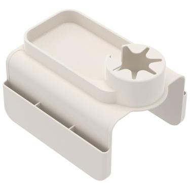 Imagem de LCZNXJJY Suporte de copo de braço de sofá, bandeja de apoio de braço antiderrapante, suporte de copo de sofá de silicone com bolso lateral duplo dobrável para bebidas, fácil de instalar para