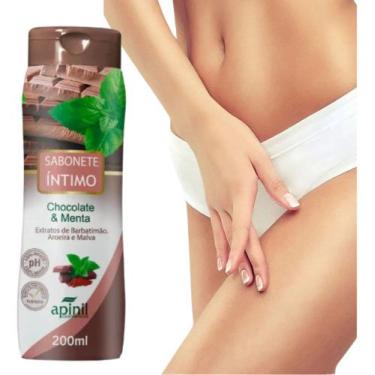 Imagem de Sabonete Íntimo Chocolate E Menta Ph Balanceado Uso Diário - Apinil Co