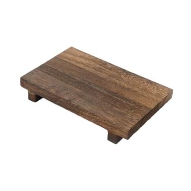 Imagem de IEUDNS Suporte de madeira para velas, bandeja para penteadeira, suporte de madeira versátil para exibição em banheiros, liquidação de casa, sala de estar e, L