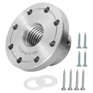 Imagem de Deevoka Placa frontal de torno de madeira, placa frontal de torno, acessórios de mandril para máquina de torneamento de madeira, 3 Inch