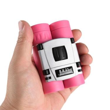 Imagem de Binóculos AWOEZ 8x21 Compact para adultos e adolescentes (rosa)