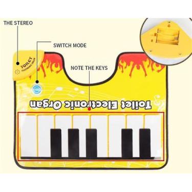 Imagem de Piano Mat Touch Play Blanket Teclado Playmat Tapetes Musicais W - Muye