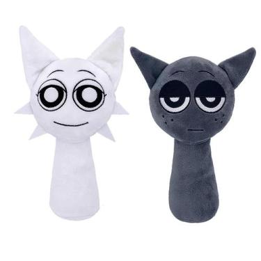 Imagem de Brinquedo de pelúcia Sprunki Sprunky Wenda e cinza de 25 cm para crian