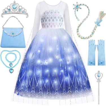 Imagem de Vestido de Princesa Davvew con Luces y Accesorios para Niñas