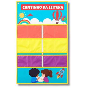 Imagem de Cantinho da Leitura 6 Bolsos Grandes - Escolar - Professor - AUXILIAR 