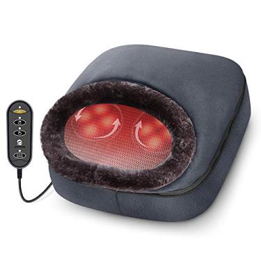 Imagem de COMFIER Massageador de pés ShiproductTitle} com calor - amassar nas costas com almofada de aquecimento, aquecedor de pés aquecido, máquina de massageador elétrico para fascite plantar, neuropatia, alívio de estresse nos pés