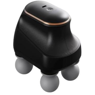 Imagem de Massageador Elétrico Profissional, 4 Áreas de Massagem, Recarregável, Muscular, 135mm x 107mm, Preto, com Superfície de Irradiação Ampla Super relaxante, Alivio da dor