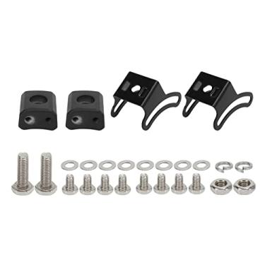 Imagem de Acouto 2 Conjuntos de Veículos Com Suporte de Montagem Deslizante de Barra Preta - Alumínio Fundido, à Prova de Intempéries, Rotação de 70 Graus, Fácil Instalação, Várias Tiras de LED Adequadas