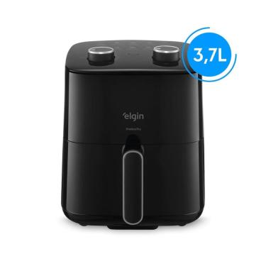 Imagem de Fritadeira Air Fryer Pratica Fry 3,7 Litros 110V 1.400W Preta Cuba Quadrada e Grelha Removível