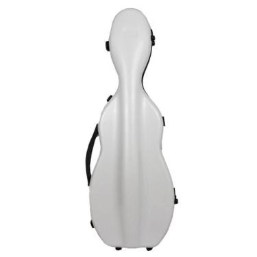Imagem de Estojo case fibra de vidro violino 4/4 branco carbono - ORQUEZZ