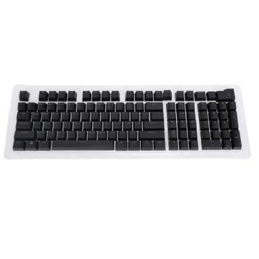 Imagem de Teclas de teclado árabe, 112 teclas, estilo minimalista, teclas mecânicas para alto-falantes árabes, material ABS, transmissão de luz para teclados retroiluminados (preto)