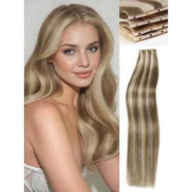 Imagem de Extensões de cabelo humano WIGNEE 2 peças 16" 100g Remy 9A/60