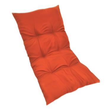 Imagem de Colchonete Futon 120X60 cm Dobrável Enrolável Decorativo Almofada sofá(Terracota)