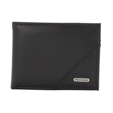 Imagem de Carteira Pegada Couro Preta, Pp, Anilina soft preto, UN