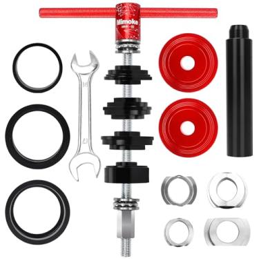 Imagem de Mimoke Kit de ferramentas de instalação e remoção de suporte inferior de bicicleta, conjunto de prensa de rolamento, removedor de suporte inferior de bicicleta para BB86/BB30/BB91/BB92/PF30/92/386