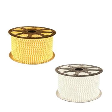 Imagem de Fita de Led, 11 a 20 Metros Fita Mangueira de Led com Conector para Decoração 110v / 220v Branco Frio/Quente(Branco Frio 220V,16 Metros)