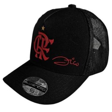 Imagem de Boné Flamengo Zico Silk 3D Frontal Bordado Supercap-Unissex