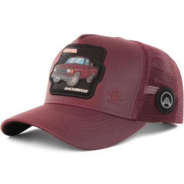 Imagem de Boné Sacudido's - D20 - Couro Vinho - Sacudidos