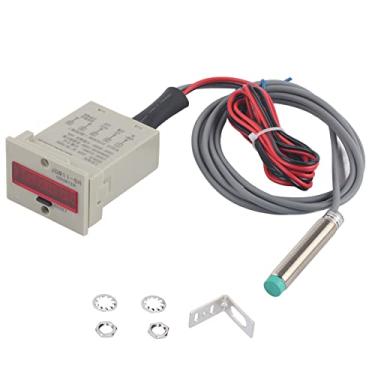 Imagem de LiebeWH Contador Digital JDM11-6H 1-999999 Contador Eletrônico para Objetos de Metal Painel de Indução de Contato Reset Contagem de Automação Industrial (AC220V)