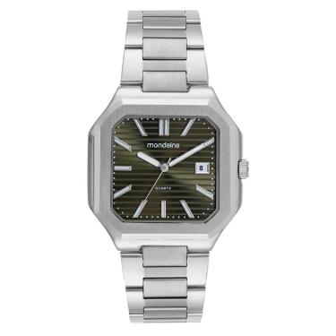 Imagem de Relógio Mondaine 32945G0MVNE2 Quadrado Prata-Masculino