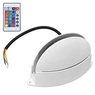 Imagem de Hyuduo Luz de Parede de Controle Remoto Rgb, Lâmpada de Parede Led Luminosa de Alumínio 360 Com Controle Remoto de 24 Teclas para Corredor Cozinha Banheiro Sala de Estar
